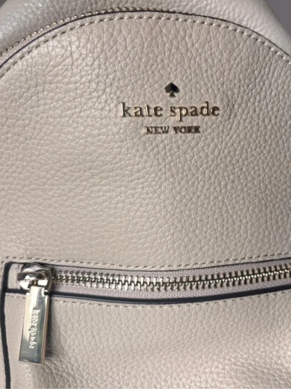 Kate Spade Leather Backpack Beige